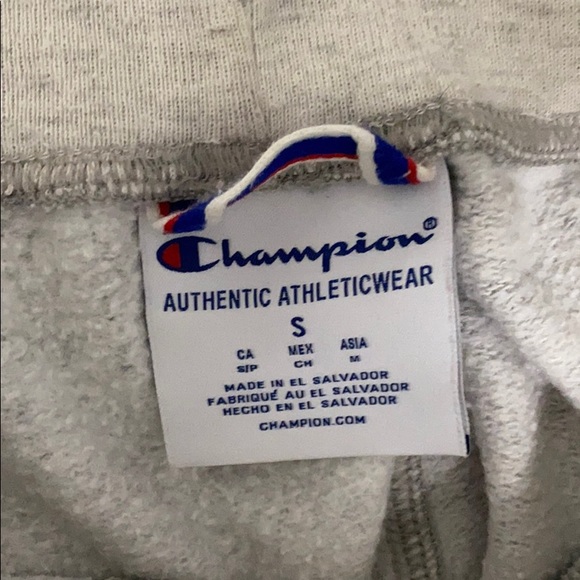 Champion Grey sweatpants with white detailing. - Picture 4 of 4